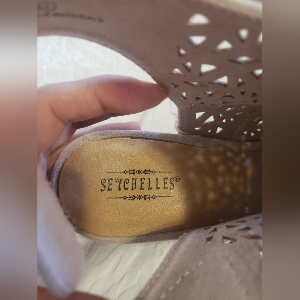 NEW SEYCHELLES NUDE OPEN TOE BOOTIES SIZE :8 1/2 - Picture 12 of 13